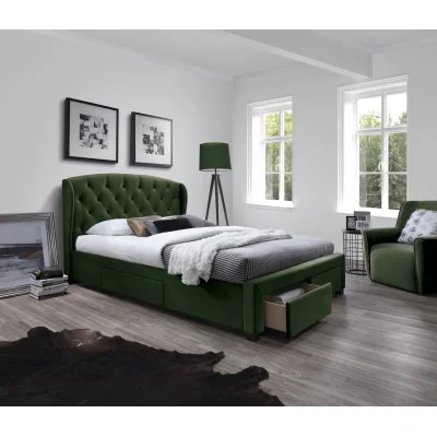 SABRINA bed, DARK GREEN